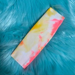Neon tie-dye headband